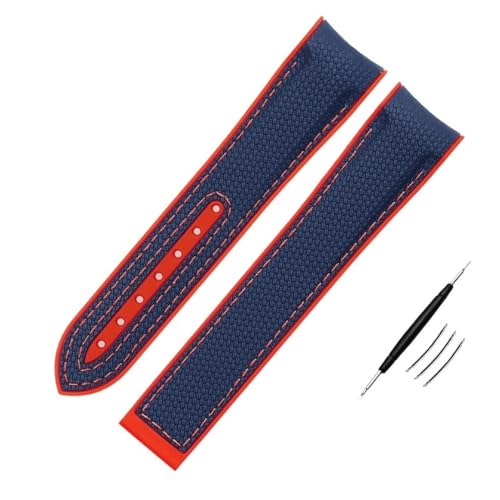 Bracelet de montre en nylon haute densité et caoutchouc silicone 21mm