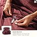 Bedsure Cotton Duvet Cover King - 100% Cotton Waffle Weave Maroon Red Duvet Cover King Size, GentleSoft™ and Breathable Bedding Set for All Season, 3 Pieces, 104