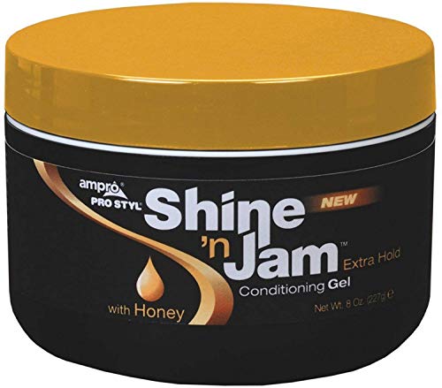 Ampro Shine 'n Jam Conditioning Gel, Extra Hold, 8 oz (Pack of 12)
