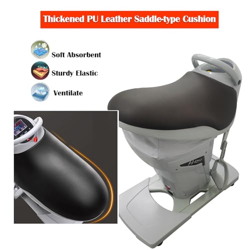 Máquina Simuladora Eléctrica de Equitación para Fitness, 110 V, Carga Máxima 264 lb, 3 Modos de Programa, 20 Velocidades, Interruptor de Seguridad, Entrenamiento Integral para Brazos, Cintura, Piernas y Abdomen, Color Gris para Gimnasio en Casa miniatura 2