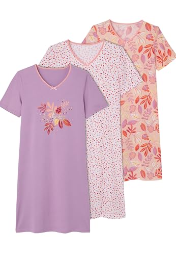 Chemises de nuit Damart lot de 3 pour ne plus avoir froid la nuit en restant libre