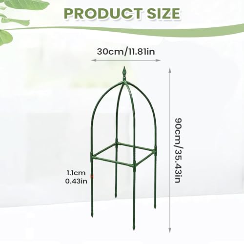 Support d'obélisque vertical réglable pour tuteurer vos plantes sans risque de chute