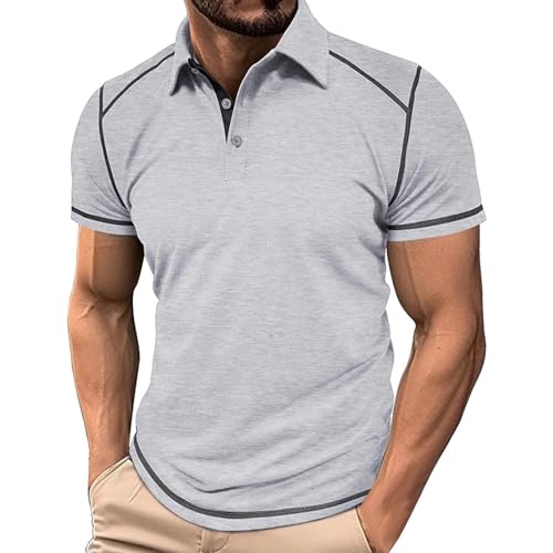 T-shirt basique de golf et polo homme pour fête en ville en coton