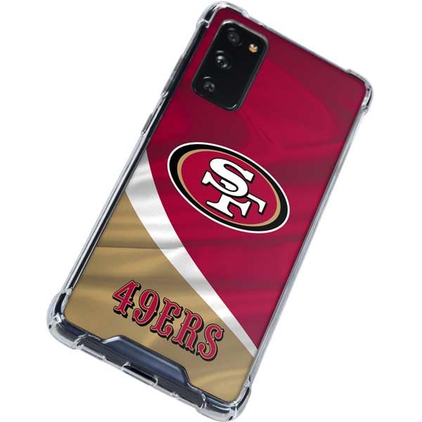 Skinit Clear Phone Case Compatible with Galaxy S20 FE - Officially Licensed NFL San Francisco 49ers Design