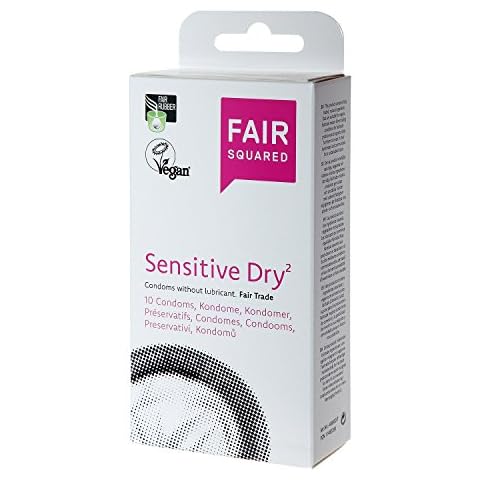 Fair Squared Sensitive Dry Condoms, 10-Pack Cover