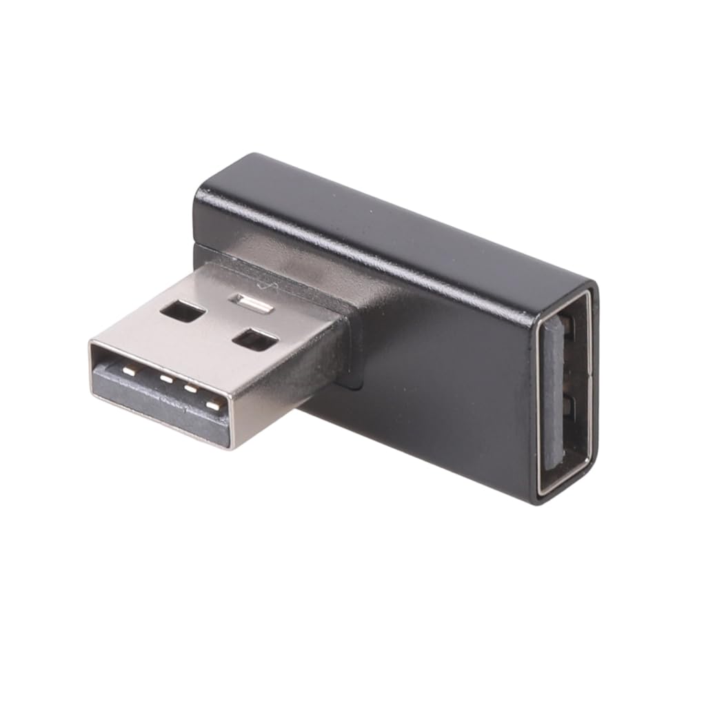 Tsophreniq USB3.0 Male to Female 90 Degree Right Angled Extension Adapter USB Connector Data Sync Extension for Laptop USB