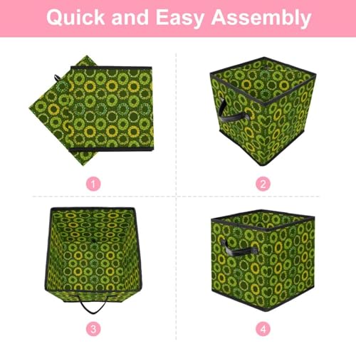 Boîte de rangement pliable gain de place en tissu cube pour ranger jouets et vêtements de chambre