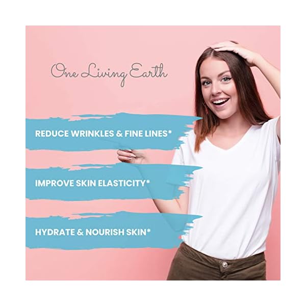 One Living Earth Collagen Facial Mask for Women - Collagen, Triple Action Clay & Charcoal - 6oz