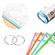 ACONDE 10 Stück Dry Erase Taschen, Wiederverwendbare A4 Trocken Abwischbare Taschen mit 10 Whiteboard-Stiften，2 Radiergummis und 2 Edelstahl-Ringe, für Büro und Schule
