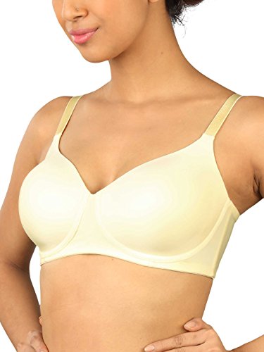 Image of Triumph T-Shirt Bra for Women Invisible Padded Wireless Lingerie Body Make-Up Series Seamless Everyday Bra Lycra Xtra Fine Breathable Support Invisible Second-Skin Full Coverage Pack of 1