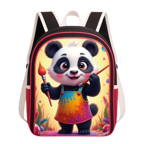 Mochila Infantil Bolsa Escolar Feminina Reforçada Panda Menina