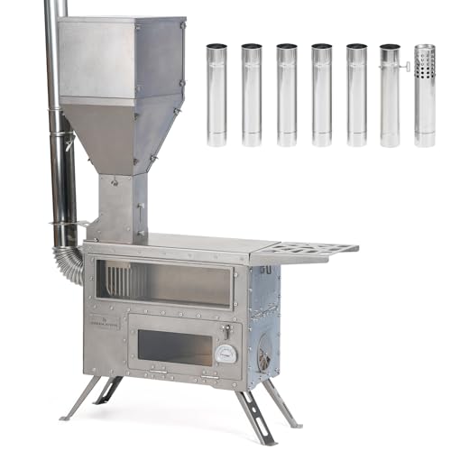 Green Stove Titanium Outdoor Camping Stove with Oven