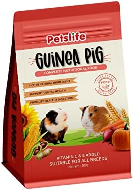 Buy PETSLIFE Guinea Pig, Complete Nutritional Food for All Breeds 500 g ...