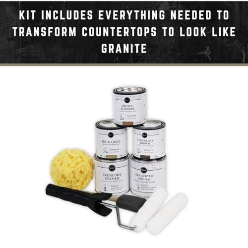 Giani Granite Countertop Paint Kit 2.0-100% Acrylic (Chocolate Brown) - Thumbnail 2