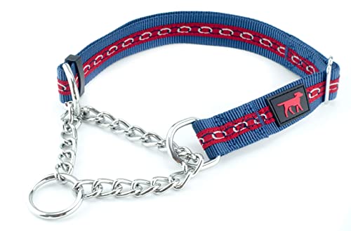 Tuff Pupper Martingale Collar For Dogs Is Perfect For Training | No Pull Dog Collar With Adjustable Gentle Nylon & Steel Chain | Convenient Sizing For All Breeds #TOP24