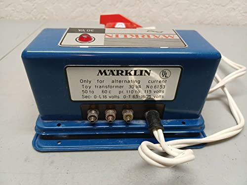 MARKLIN HO Vintage 6153 Transformer 110VOLT. - 30VOLT.-AMP. with Box and PAPEWORKS