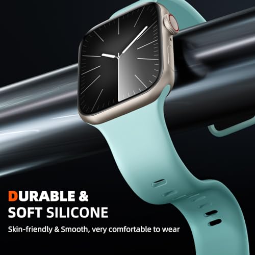 Maledan Compatible with Apple Watch Bands for Women Men 49mm 44mm 45mm 46mm 38mm 40mm 41mm 42mm, Soft Silicone Strap Sport Bands Replacement for iWatch Series 10 9 8 7 6 5 4 3 SE Ultra 2 Accessories - image 2