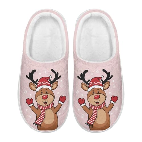 Womans Slippers Warm with Thick-soled Bedroom Slipper for Home Living Room2