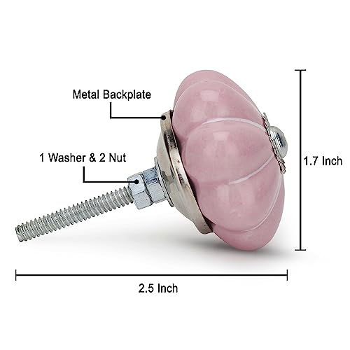 FURNISHFUL FINESSE Kommodenknöpfe für Schränke und Schubladen – verschiedene mehrfarbige Keramik-Ziehgriffe für Küchenschränke, Schränke, dekorative Möbelbeschläge – 20 Stück
