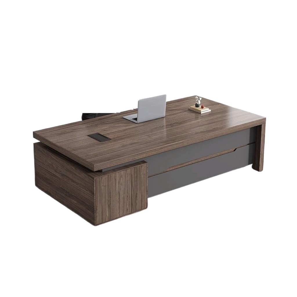Mesa de Escritorio Para Computadora Scrivania Moderna For Ufficio Finanziario, Scrivania For Computer For Singolo Presidente, Supervisore, Manager, Mobili Scrivania da Studio Per Camera da Letto