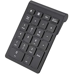 Teclado De Computadora Digital VBESTLIFE 22 Teclas Teclado numérico Digital inalámbrico Bluetooth inalámbrico, Teclado numérico portátil para OS X/Mac/Laptop/PC, Compatible con Windows, iOS, Sistema Android