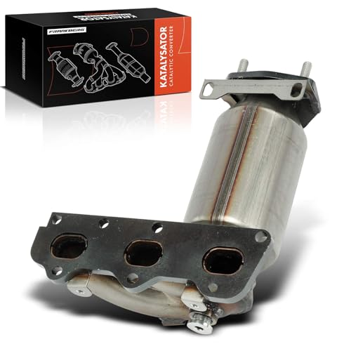 Frankberg Convertidor catalítico de gasolina compatible con Fabia I 6Y2 6Y3 6Y5 1.2 2002-2008 Polo 9A 9N 1.2 2001-2007 Córdoba Ibiza III Código del motor: AZQ Reemplazar # 03E253020FX