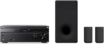 Sony STR-AN1000 7.2 CH 8K A/V Receiver Dolby Atmos, DTSX, Bluetooth, WiFi, Google Chromecast, Spotify Connect, Apple AirPlay, HDMI 2.1 and SA-SW5 300W Wireless Subwoofer for HT-A9/A7000/A5000/A3000
