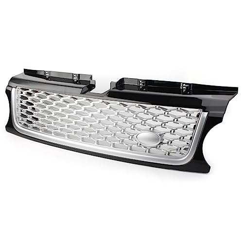 Calandre avant pour Range Rover Sport 2010-2013 en ABS noir et argent
