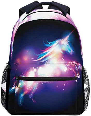 Wamika Galaxy Dab Unicorn Rainbow Stars Nebula Kids Backpack School Bookbag Bag