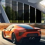 Tönungsfolie Auto, 75cm x 3m Scheibentönungsfolie Auto Selbstklebend Sichtschutzfolie, UV & IR Schutz, Gegen Hitze und Blendung, Kratzfeste Sichtschutzfolie für Auto, Van, LKW, Hausfenster (35% VLT)