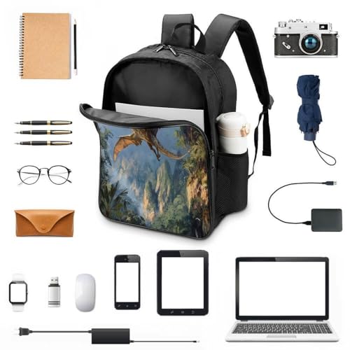 Mochila adolescentes Flame Pterosaur que soluciona el espacio escolar y el peso 4