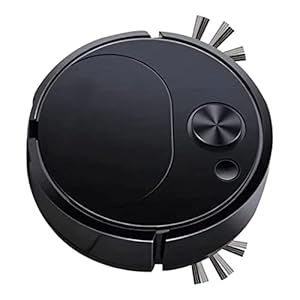 Ejoyous Automatischer Staubsauger-Roboter, Intelligenter Roboter-Staubsauger Geräuscharm Wiederaufladbar Automatischer Bodenreiniger 3-in-1 Kehrroboter für Haarstaubflecken