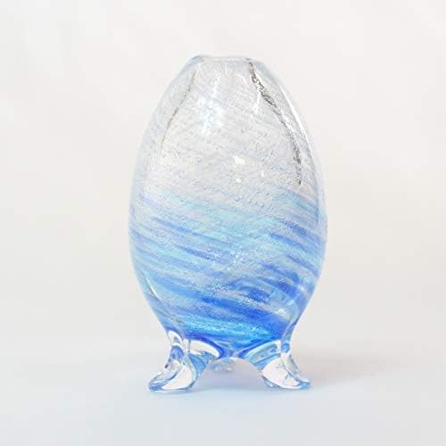 フラワーベース ガラス 一輪挿し ミニ 小さい 花瓶 おしゃれ ギフト 琉球ガラス そよ風一輪挿し 青 格安人気