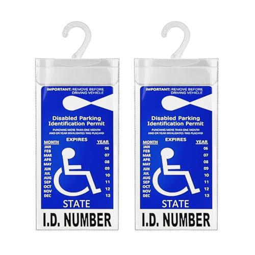 Handicap Placard Holder for Auto, Ultra Transparent...