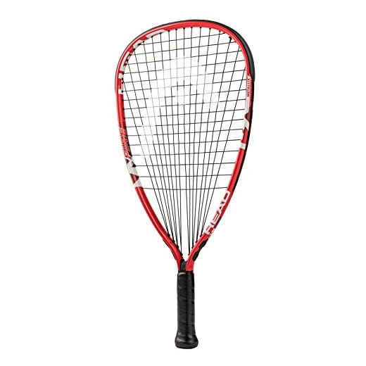 HEAD MX Fire 190 Beginners Racquetball Racket - Pre-Strung Head Light Balance Racquet