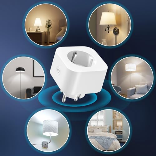 BrightArk Dimmer Steckdose Mit Fernbedienung, 30M Reichweite, 1 Steckdose + 1 Fernbedienung Zum Dimmen für LED/INC/CFL Glühlampen Weiß