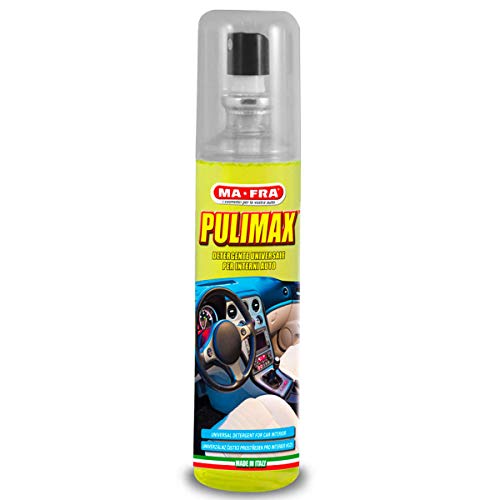 Mafra, Pulimax, 150ml, Spray Nettoyant Universel pour l'intérieur des Voitures, Efficace pour Rénover les Tissus et les Plastiques, les Couleurs des Sièges...