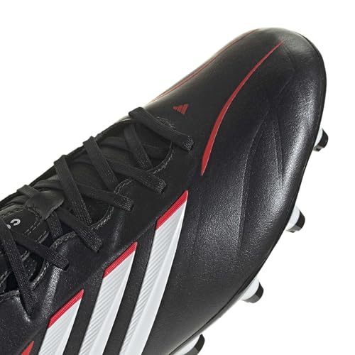 adidas Unisex Copa Pure Iv League Firm Ground Football Boots Shoes, Core Black/FTWR White/Lucid Red, 48 2/3 EU