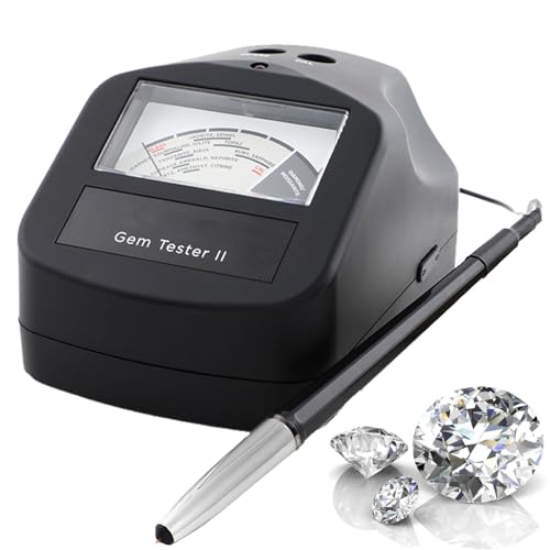 Kit de comprobador de diamantes: medidor de conductividad térmica para identificar diamantes, moissanitas y piedras preciosas comunes con calibración térmica asistida