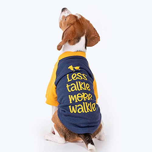 Image of Heads Up For Tails polyester HUFT Less Talkie More Walkie Pet Sweatshirt - Navy, dogs, 1 count