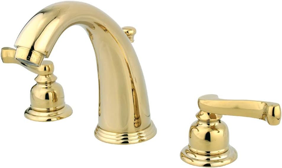 Kingston Brass GKB981FL Royale 8-Inch Widespread Lavatory Faucet with Retail Pop-Up, 5-1/4", Polished Chrome