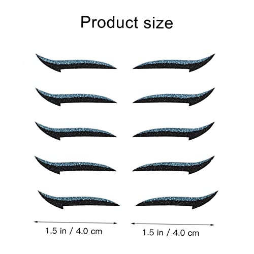40 pares adhesivos reutilizables para delineador de ojos miniatura 2