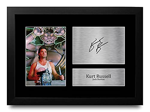 Autographe Kurt Russell pas cher pour éviter les fausses signatures - Photo A4 encadrée