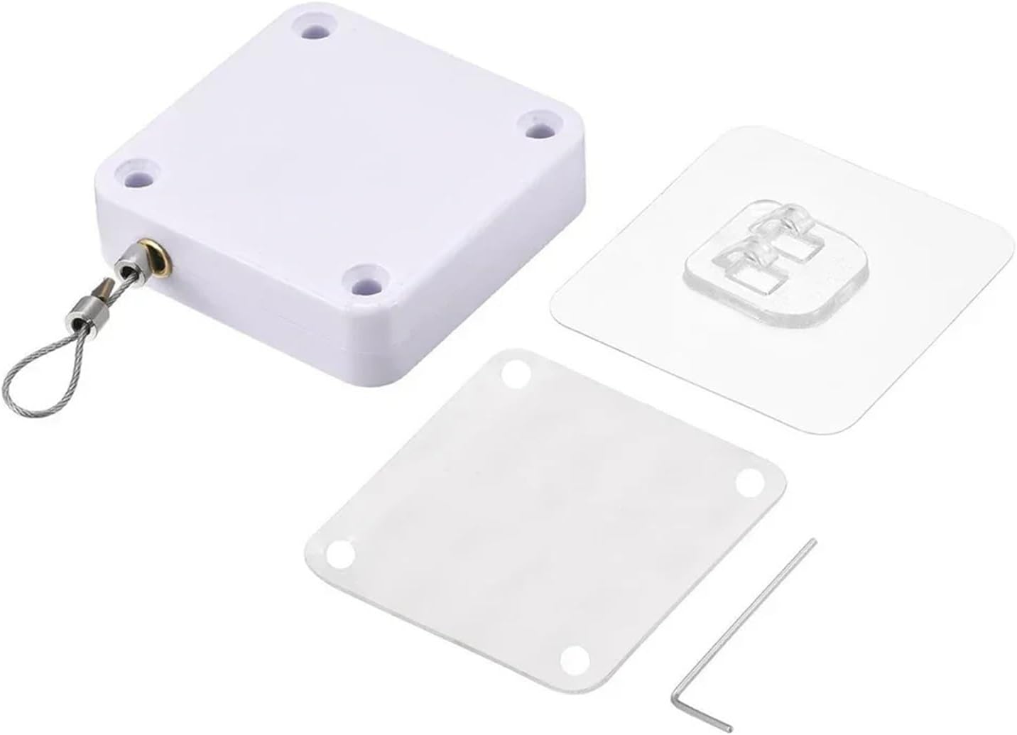 Automatic Door Closer 1200g Steel Wire Rope Retractable Automatic Recovery Coil(Black)