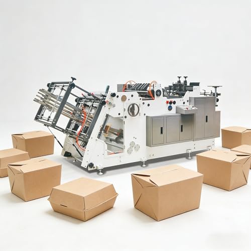 Industrial Automatic Paper Box Making Machine Versatile for Hamburger Lunch Boxes Customizable for Small Farms Urban Food Vendors Remote Catering