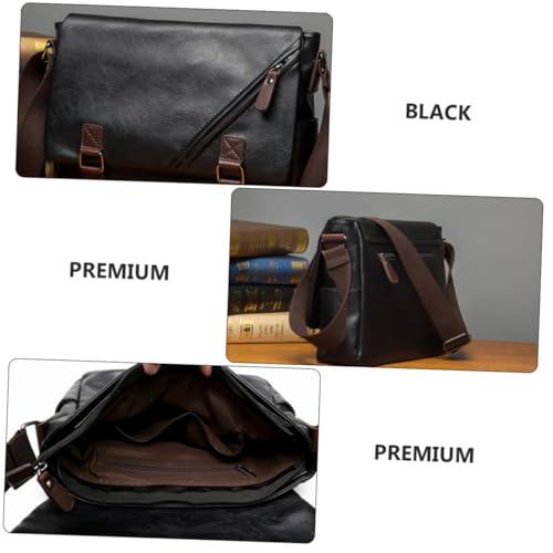 1pc Men All-purpose Briefcase Multi-function Storage Bag Casual Office Outdoor Shoulder Bag Versatile Travel Satchel for2
