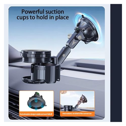Porte-gobelet universel double de haute précision avec base rotative auto - 5
