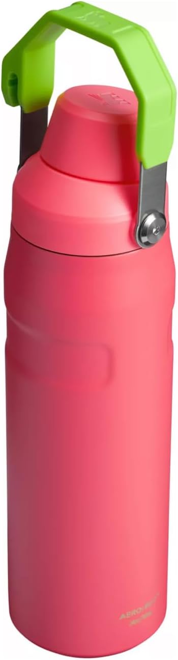 Stanley IceFlow Aerolight Fast Flow Water Bottle 24 oz | Angled Spout Lid | Lightweight and Leakproof for Travel and Sports | Insulated Stainless Steel | BPA-Free (Hibiscus)