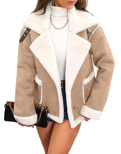 Elegant Fur-Lined Winter Jacket for Women - Solid Color, Lapel Collar with Pockets, Machine Washable