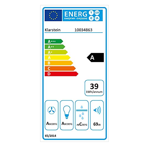 Klarstein-Viola-Campana-extractora-2-potencias-EEC-A-200-W-Extraccion-max-612-mh-Funcion-extensible-Interruptores-Luces-LED-Filtro-grasa-Valvulas-antirretorno-Acero-inoxidable-Negro